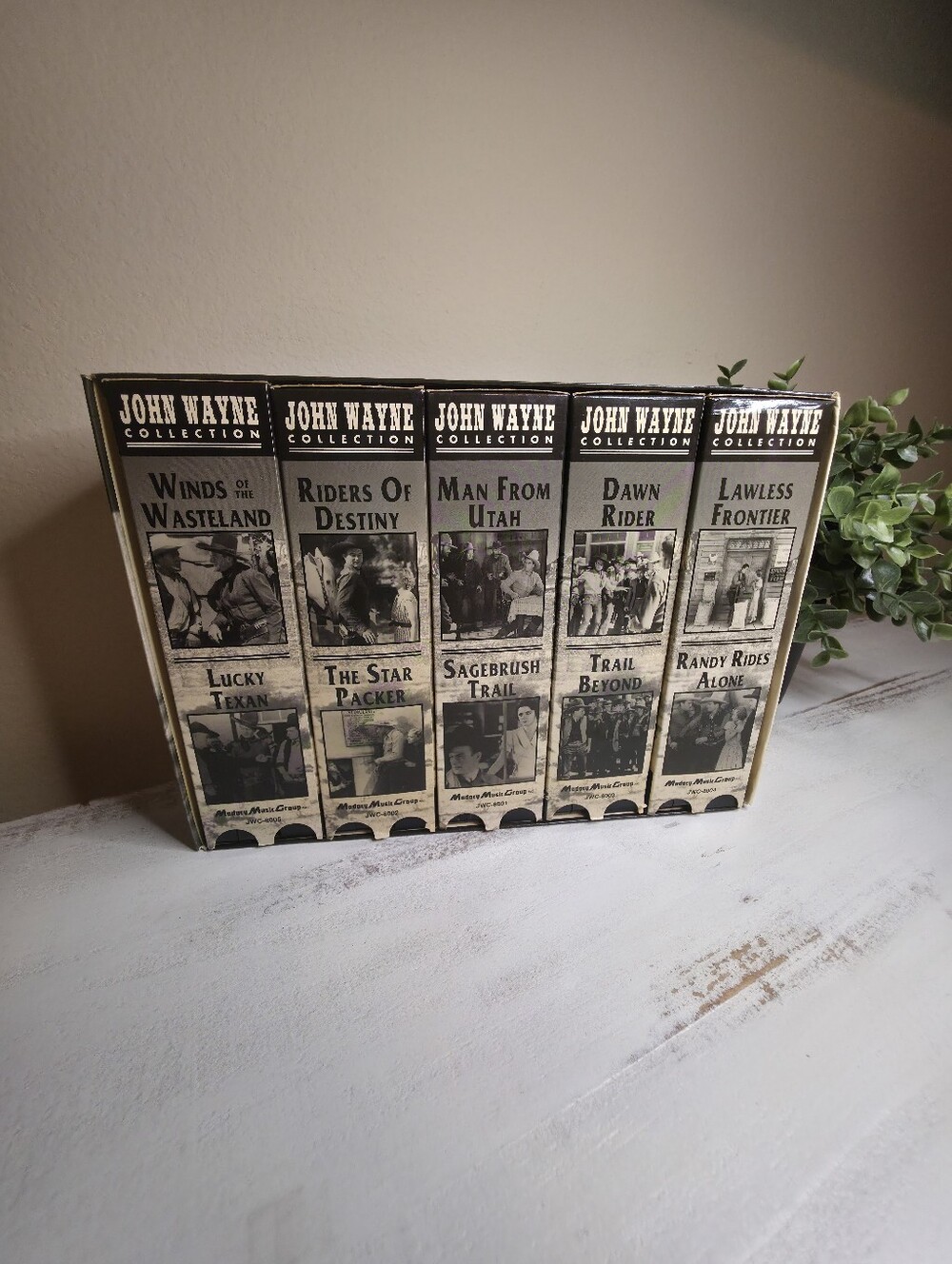 John Wayne Collection Classic Box Set - Beige/Black VHS Tapes